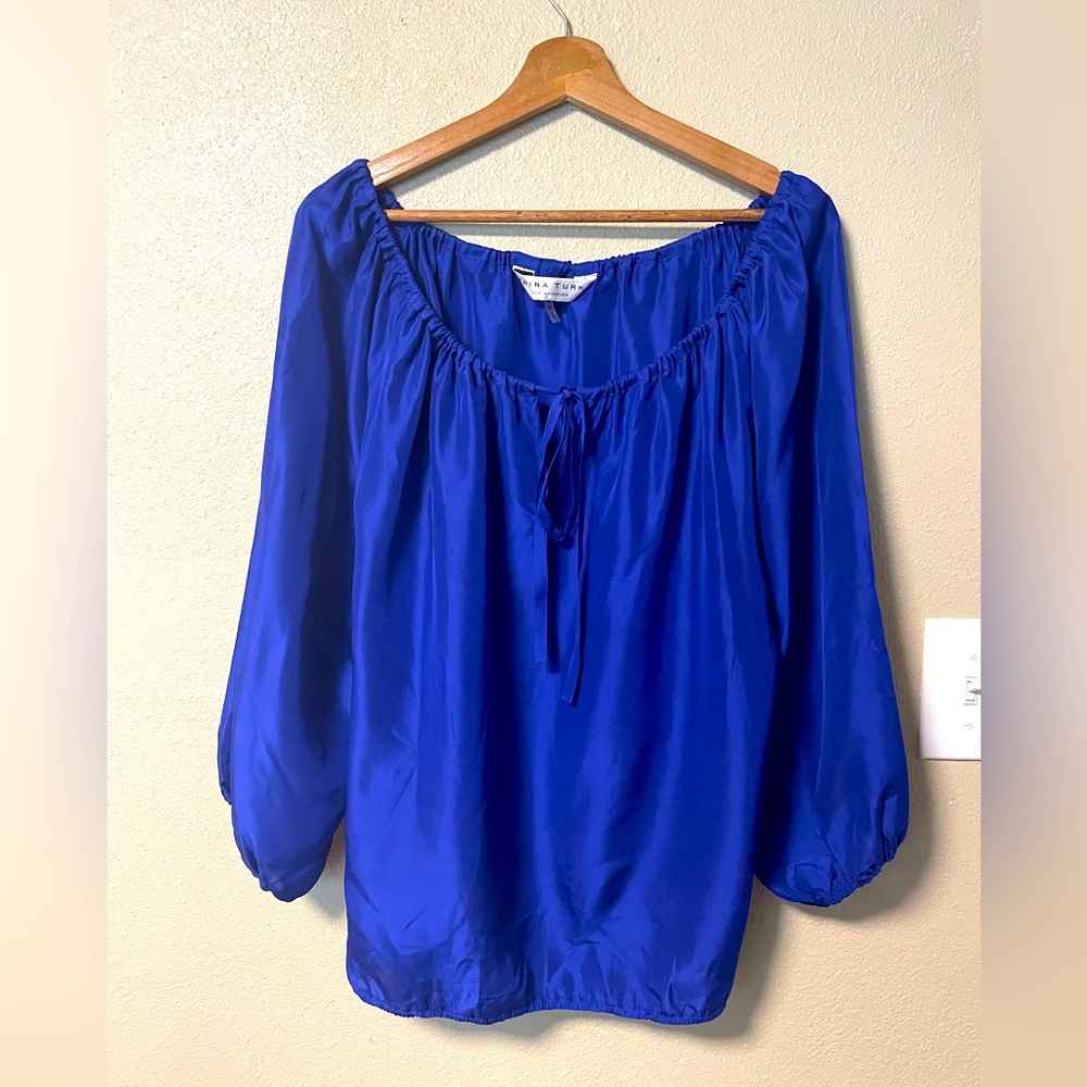 Trina Turk silk blouse size M